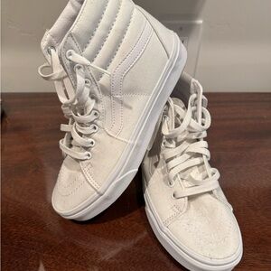 Vans White High-Top Sneakers Canvas